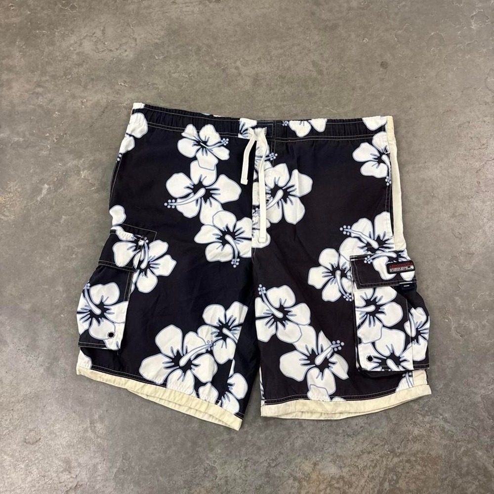 2000s Aeropostale Floral Surf Swim shorts Size large
